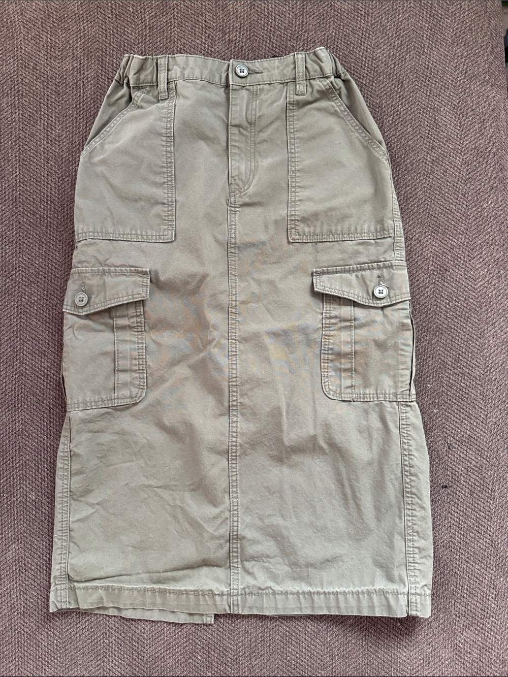 H&M Khaki Cargo Midi Skirt for Kids